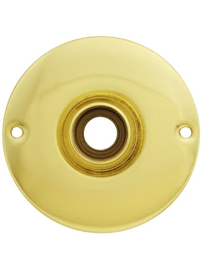 3 inch Wrought Brass Rosette in Unlacquered Brass.